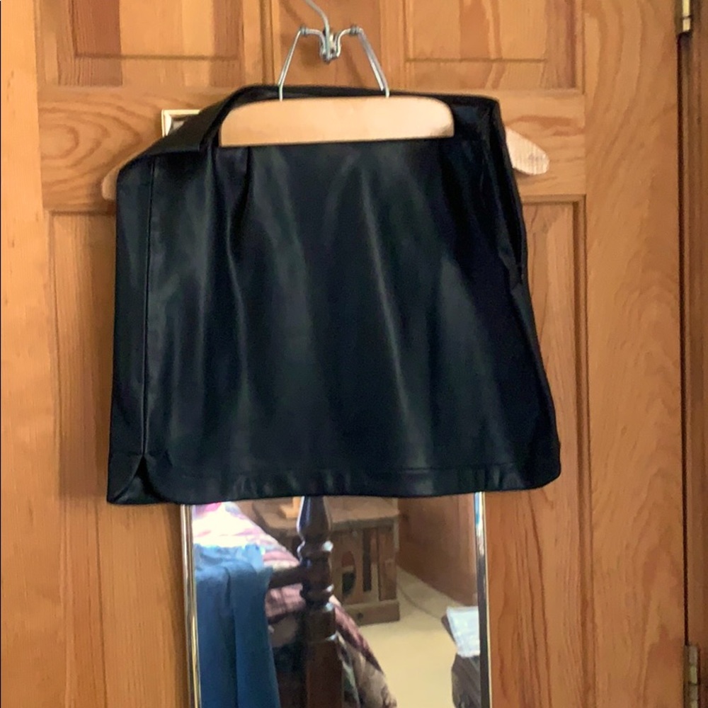 Pleather mini skirt